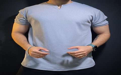 تصویر 2 از خرید و قیمت تیشرت مردانه یقه کوبایی + فروش عمده