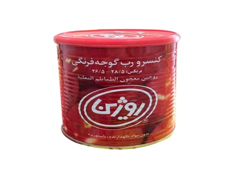 تصویر 1 از خرید کنسرو رب گوجه فرنگی روژین + قیمت فروش استثنایی