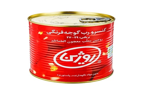 تصویر 1 از فروش رب گوجه فرنگی روژین + قیمت خرید به صرفه