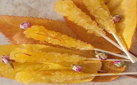 تصویر 2 از قیمت خرید نبات زعفرانی چوبدار با فروش عمده