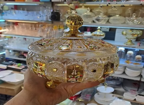 تصویر 3 از فروش شکلات خوری بلور طلایی + قیمت خرید به صرفه