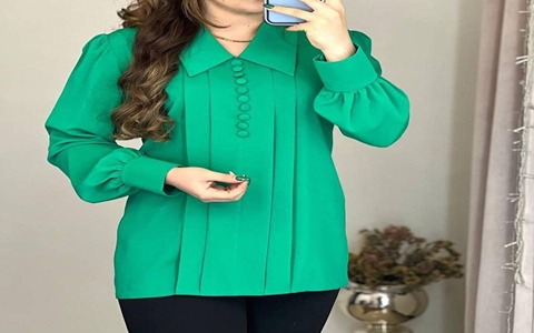 تصویر 4 از خرید شومیز آستین بلند زنانه + قیمت فروش استثنایی