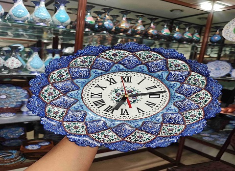 تصویر 1 از قیمت ساعت میناکاری روی مس + خرید باور نکردنی