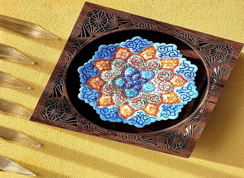 تصویر 2 از قیمت خرید قاب چوبی میناکاری + فروش ویژه