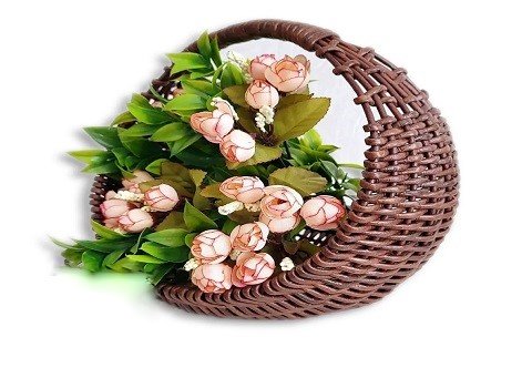 تصویر 2 از فروش سبد حصیری گل + قیمت خرید به صرفه
