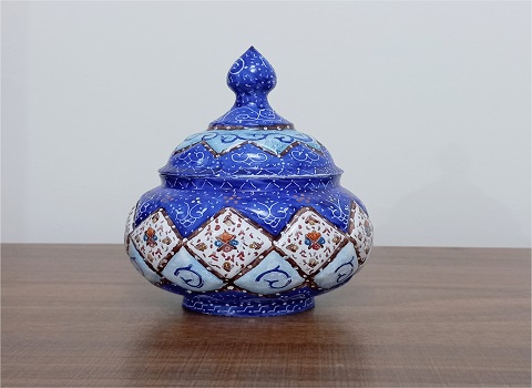 تصویر 2 از قیمت خرید قندان میناکاری مسی + فروش ویژه