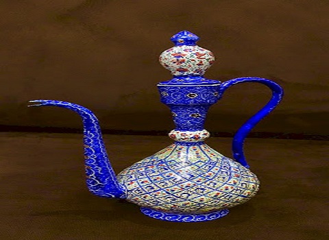 تصویر 4 از قیمت خرید گلاب پاش مسی میناکاری شده عمده به صرفه و ارزان