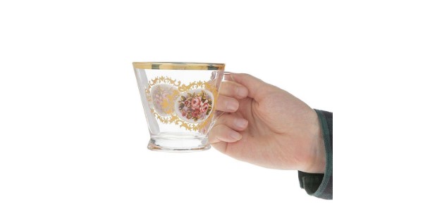 تصویر 5 از قیمت فنجان گلدار لبه طلایی گلدار + خرید باور نکردنی