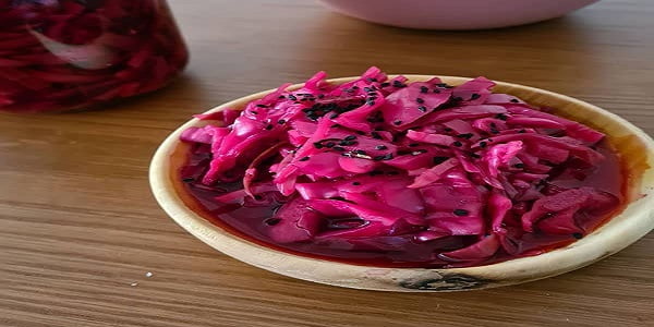 تصویر 4 از قیمت خرید ترشی کلم قرمز رستورانی + فروش ویژه