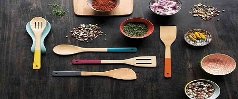 تصویر 5 از خرید و قیمت سرویس قاشق چنگال چوبی اشپزخانه + فروش عمده