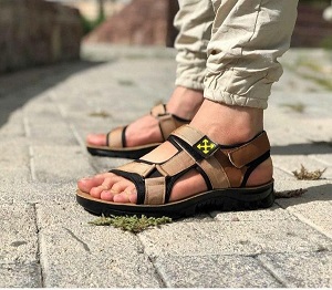 تصویر 2 از قیمت صندل مردانه چرم + خرید باور نکردنی