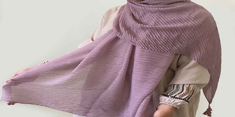 تصویر 4 از خرید و قیمت شال پلیسه مجلسی + فروش صادراتی