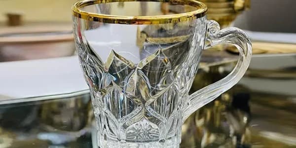 تصویر 1 از قیمت خرید استکان لب طلایی ایرانی با فروش عمده
