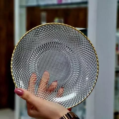 قیمت خرید پیش دستی بلور لب طلایی عمده به صرفه و ارزان