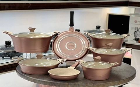 تصویر 2 از قیمت خرید سرویس قابلمه چدن گرانیت + فروش ویژه