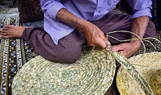 تصویر 1 از قیمت خرید سینی حصیری سنتی + فروش ویژه