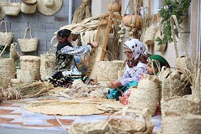 تصویر 4 از قیمت خرید سینی حصیری سنتی + فروش ویژه