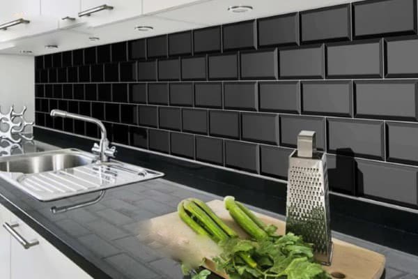 تصویر 2 از قیمت روز کاشی بین کابینتی مشکی