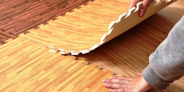 تصویر 3 از خرید کفپوش فومی طرح پارکت + قیمت فروش استثنایی