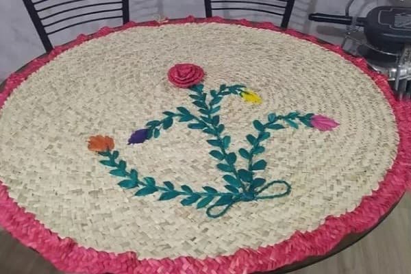 تصویر 1 از خرید جدیدترین انواع سفره حصیری رنگی