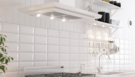 تصویر 1 از قیمت خرید سرامیک بین کابینتی سفید + فروش ویژه