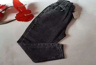 تصویر 1 از قیمت خرید شلوار جین مام فیت ذغالی + فروش ویژه