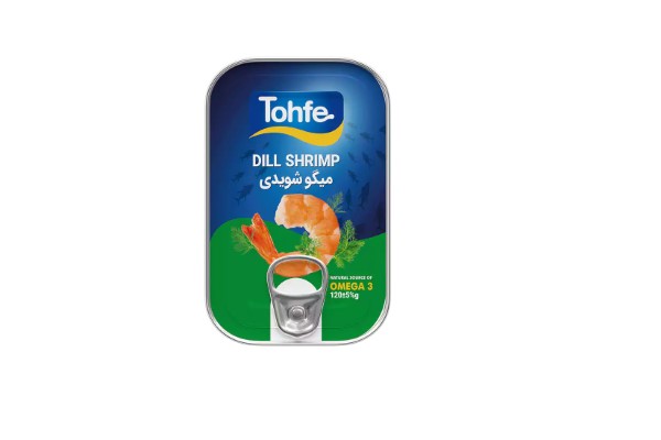 تصویر 1 از معرفی کنسرو میگو تحفه + بهترین قیمت خرید