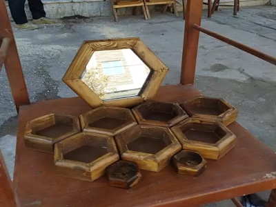 تصویر 1 از قیمت هفت سین چوبی شش ضلعی + خرید باور نکردنی