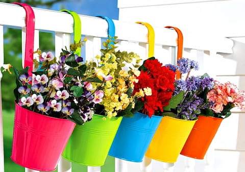 تصویر 5 از گلدان پلاستیکی نرده ای قطر 300 با قیمت صادراتی