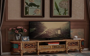تصویر 4 از قیمت خرید میز تلویزیون منبت جدید + فروش ویژه