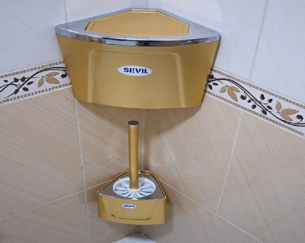 قیمت سطل و فرچه دیواری دستشویی + خرید باور نکردنی