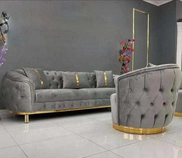 تصویر 4 از فروش مبل چستر طوسی + قیمت خرید به صرفه