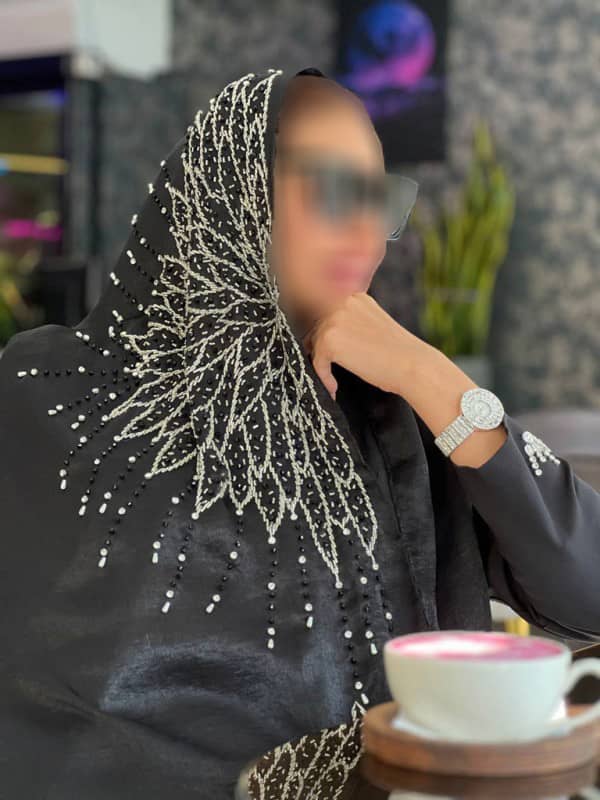 تصویر 5 از فروش روسری مشکی مجلسی + قیمت خرید به صرفه