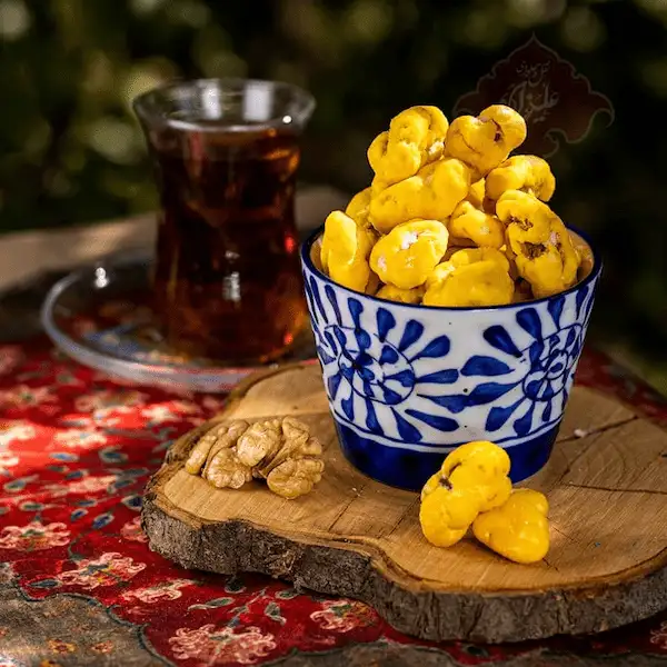 تصویر 2 از قیمت و خرید نقل زعفرانی گردویی + فروش ارزان