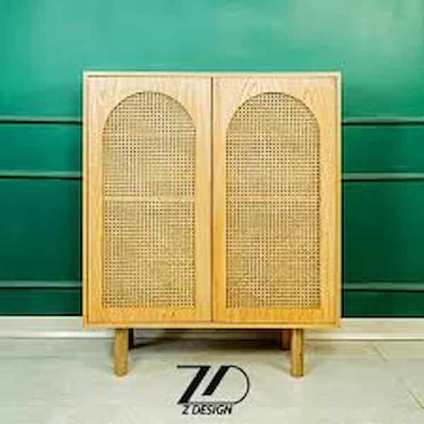 تصویر 1 از قیمت کنسول حصیری چوبی + خرید باور نکردنی