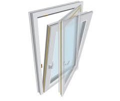 تصویر 1 از فروش ویژه + قیمت عالی لولا پنجره دوحالته UPVC