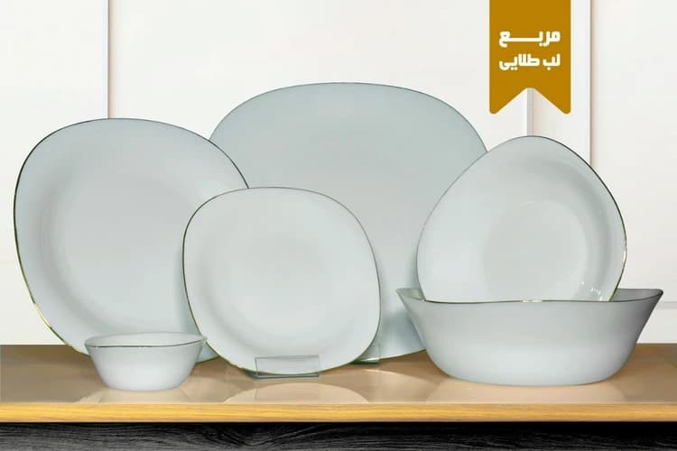 تصویر 5 از خرید سرویس آرکوپال لب طلا مربعی + قیمت فروش استثنایی