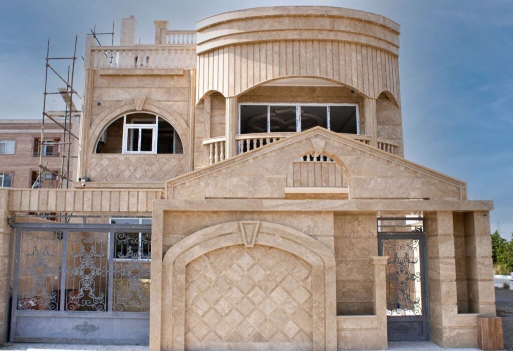 تصویر 1 از قیمت خرید سنگ تراورتن نما رومی + فروش ویژه