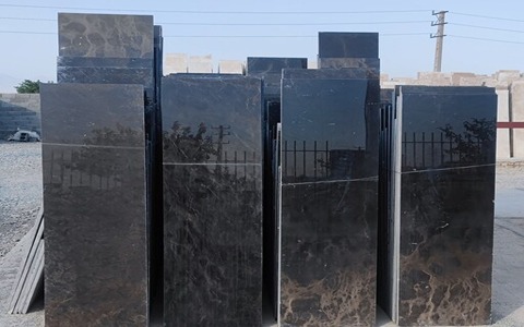 تصویر 5 از قیمت استثنایی + فروش ویژه سنگ تراورتن مشکی