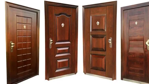 تصویر 5 از قیمت خرید درب ضد سرقت طرح چوب با فروش عمده