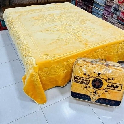 تصویر 1 از فروش پتو گلبافت رنگ بژ + قیمت خرید به صرفه