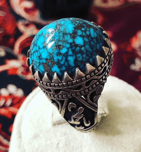 تصویر 2 از خرید جدیدترین انواع انگشتر نقره فیروزه
