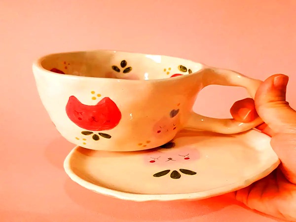 تصویر 4 از قیمت خرید فنجان نعلبکی سفالی + فروش ویژه