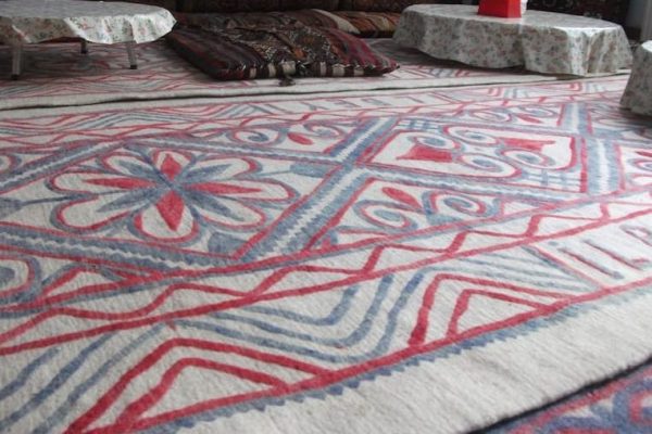تصویر 5 از قیمت خرید زیرانداز نمدی طرح فرش + فرش ویژه