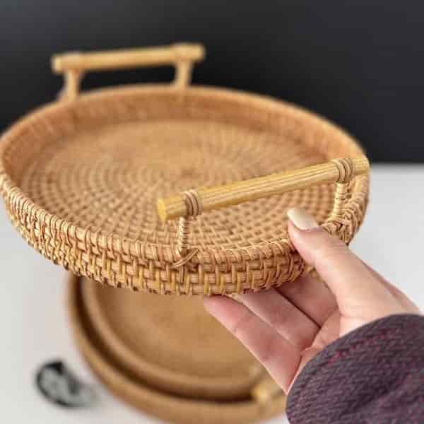 تصویر 5 از قیمت سینی حصیری گرد با کیفیت ارزان + خرید عمده