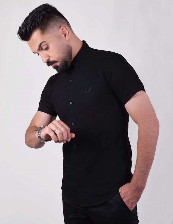 تصویر 3 از قیمت خرید تیشرت مردانه یقه گرد دکمه دار با فروش عمده