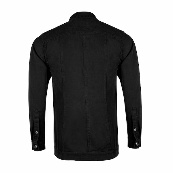تصویر 2 از خرید کت جین ذغالی مردانه + قیمت فروش استثنایی