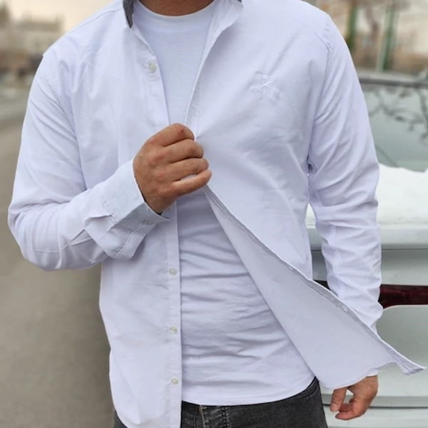 تصویر 2 از پیراهن مردانه صورتی با رنگ شاد و مناسب استایل تابستانی