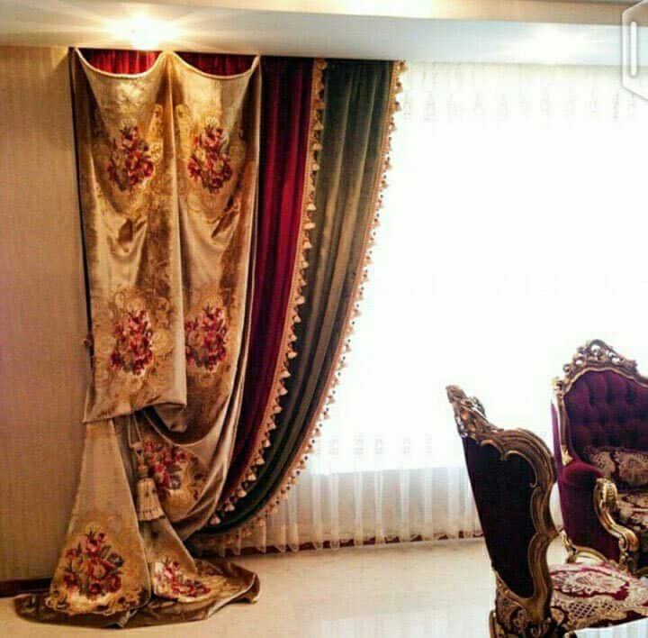 تصویر 1 از خرید پارچه پرده ای هفت رنگ + قیمت فروش استثنایی