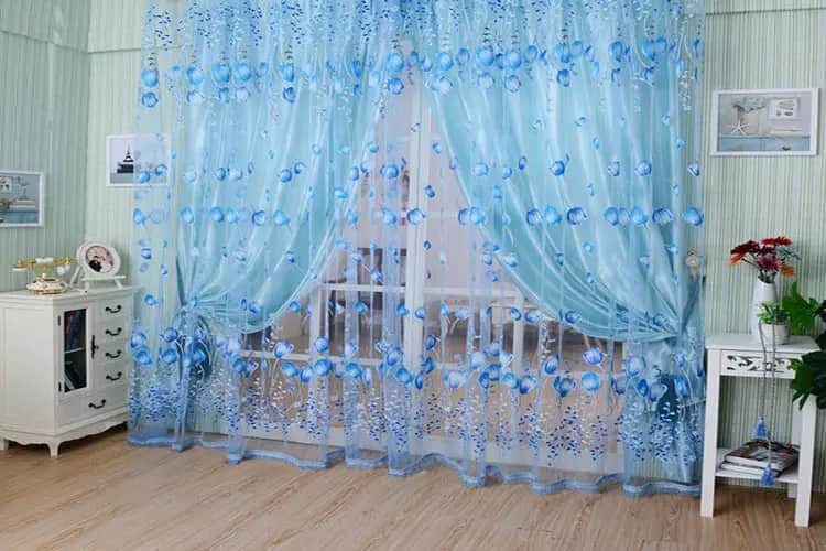 تصویر 5 از قیمت خرید پارچه پرده ای حریر گلدار با فروش عمده